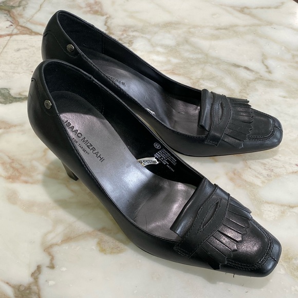 Isaac Mizrahi Black Heels - Size 6 1/2 - Picture 1 of 7
